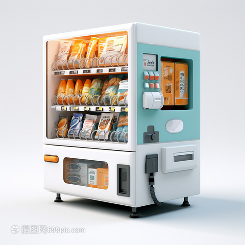 白色的自動售貨機